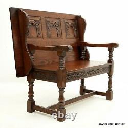 Old Charm Metamorphic Monks Bench / Settle / Table Tudor Brown FREE UK Delivery