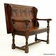 Old Charm Metamorphic Monks Bench / Settle / Table Tudor Brown Free Uk Delivery