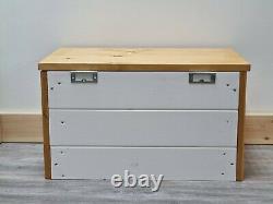 PERSONALISED toy box solid wood storage chest fully assembled