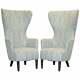 Pair Of Rrp £16,000 2007 Restored George Smith Tom Dixon Wing Back Armchairs