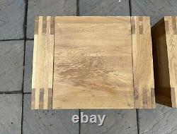 Pair of Oak Furnitureland Alto Natural Solid Oak Bedside Tables Good Condition