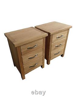 Pair of bedsides, 3 Drawer bedsides, Bedside Table, Bedside, Nightstand, Locker