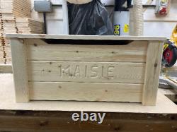 Personalised Toy Box White Grey Oak Pine