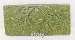 Pewabic Oak Leaves Glazed Ceramic Tile Detroit Arts & Crafts 2008 Art Pottery