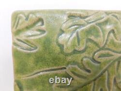 Pewabic Oak Leaves Glazed Ceramic Tile Detroit Arts & Crafts 2008 Art Pottery