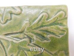 Pewabic Oak Leaves Glazed Ceramic Tile Detroit Arts & Crafts 2008 Art Pottery