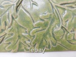 Pewabic Oak Leaves Glazed Ceramic Tile Detroit Arts & Crafts 2008 Art Pottery