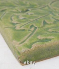 Pewabic Oak Leaves Glazed Ceramic Tile Detroit Arts & Crafts 2008 Art Pottery