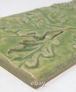 Pewabic Oak Leaves Glazed Ceramic Tile Detroit Arts & Crafts 2008 Art Pottery