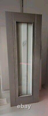 Pollino Grey 1-Light Clear Glazed Internal Door Very Slight Second RRP £256