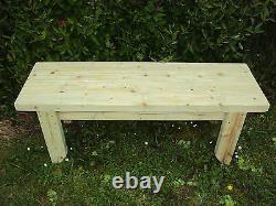 Quality Handmade Garden-kitchen-Dining-utility Wooden Bench Sturdy And Solid 5FT