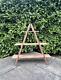 Rustic Step Ladder Shelf Portable Wedding, Garden, Shop Retail, Market Display