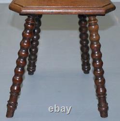 Rare 19th Century Black Forest Carved Hall Chair Hand Carved Hawk Bobbin Turned