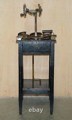 Rare Antique Walter Everett Molins Machinist Cobblers Wrapping Tobacco Table