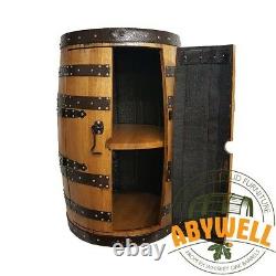 Recycled Solid Oak Whisky Barrel Drinks Cabinet-Bar-Display Unit HANDMADE