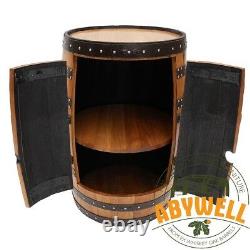 Recycled Solid Oak Whisky Barrel Drinks Cabinet-Bar-Display Unit Premium Quality