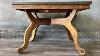 Restoring An Old Solid Oak Side Table While Adding A Modern New Spin To It Furniture Woodshop
