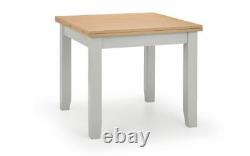 Richmond Dining Set Flip-Top Table + 6 Chairs Grey & Oak By Julian Bowen