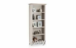 Richmond Tall Bookcase Grey and Oak Assembled 2 Man Delivery