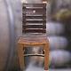 Rustic Style Recycled Solid Oak Wine Barrel Stave Chair Garden Furniture