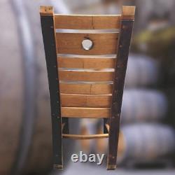 Rustic Style Recycled Solid Oak Wine barrel Stave Chair Garden Furniture