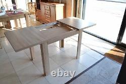 SET of extending dining table and 4 wooden chairs, strong&solid, oak sonoma MarP