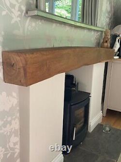 SOLID OAK BEAM MANTLE FOR FIREPLACE Log Burner Stove