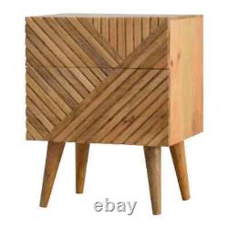 Scandinavian Bedside Table Vintage Retro Cabinet Nordic Solid Wood Unit Babej