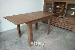Set of extending dining table and 4 wooden chairs strong, solid, oak stirling Ma