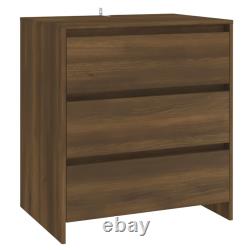 Sideboard 3 Piece Engineered Wood Buffet Side Cabinet Multi Colours vidaXL