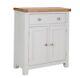 Sideboard Cabinet Cupboard Oak Pine Solid Slim 2 Door Dorset Painted French Grey