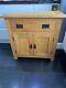 Sideboard Cabinet Cupboard Solid Oak 2 Door Drawer Leeds