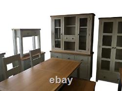 Sideboard Hall Cabinet Oak Pine Slim 2 Drawer Dorset French Ivory EX DISPLAY