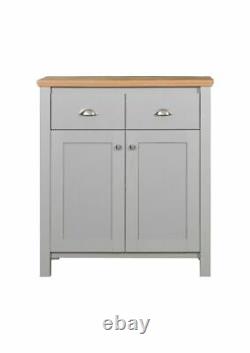 Sideboard Multi Unit Cabinet Sideboard 2 Drawers Storage Cupboard Grey Oak