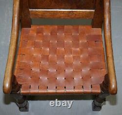 Six Very Rare 1930's Burr Oak Restored Robert Mouseman Thompson Dining Chairs 6