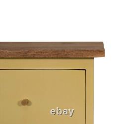 Small Bedside Table Hand Painted Cabinet Scandinavian Style Wood Unit Cline