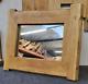 Small Oak Framed Mirror Hand Made Furniture, Natural Finish