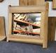 Small Oak Framed Mirror With A Waney Edge Hand Made Furniture, Natural Finish