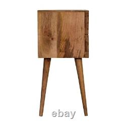 Small Scandi Bedside Table Wood Modern Nightstand Petite Storage Unit Babej