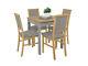 Small, High Quality Table And 4 Chairs, Next Day Delivery, Colour Oak And Grey