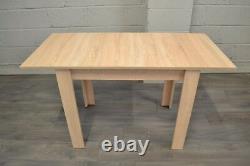 Small moder extending table with 2 chairs in oak sonoma colour Kam3