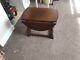 Small Vintage Drop Leaf Solid Wood Coffee Table. Oak