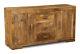 Solid Mango Wood Light Large 3 Drawer Sideboard New Indian Furniture