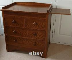 Solid Oak Chest of drawers, Baby Change Station, Local Delivery Available