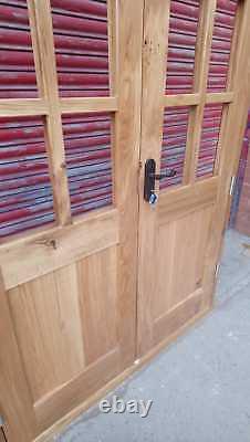 Solid Oak Hardwood Georgian Style French Doors! Made to measure! Bespoke