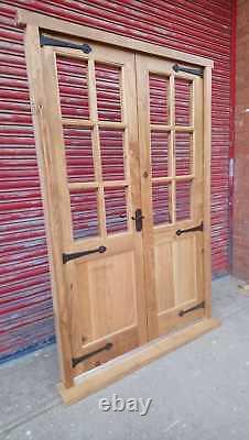 Solid Oak Hardwood Georgian Style French Doors! Made to measure! Bespoke