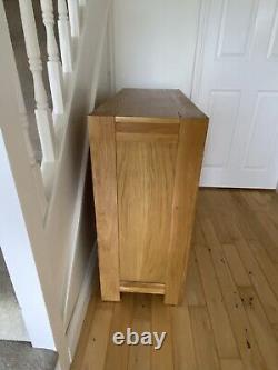 Solid Oak Sideboard Small 2 Door Storage Cupboard Dining Storage