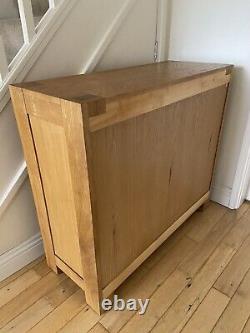 Solid Oak Sideboard Small 2 Door Storage Cupboard Dining Storage