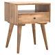 Solid Wood Bedside Cabinet Oak-ish Finish Hand Crafted