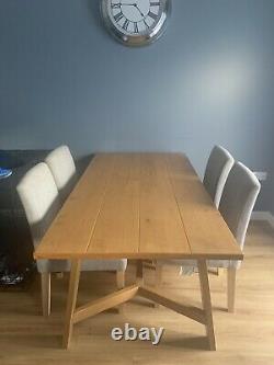 Solid wood Next Dining table & 4 Chairs